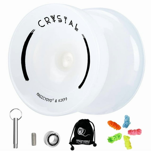 K2 CRYSTAL Yoyo, Yo-Yo Réactif à Double Usage pour Débutant, Roulement de Remplacement Non Réactif pour Avancé