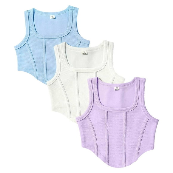 Zshosam Toddler Undershirt Girls Tank Tops Dance Basic Sleeveless Undershirts for Gymnastics Ballet Dancewear Size 13T 14T,(Purple 13-14 Years)