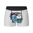 thumbnail image 3 of Ropa interior para hombre, bóxer de seda con diseño de gatos de batalla, calzoncillos para hombre, bragas para hombre, bóxers cortos, 3 of 5