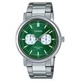 thumbnail image 1 of Casio Montre Analogique Standard en Acier Inoxydable Cadran Vert Quartz MTP-E335D-3EV pour Hommes, 1 of 1