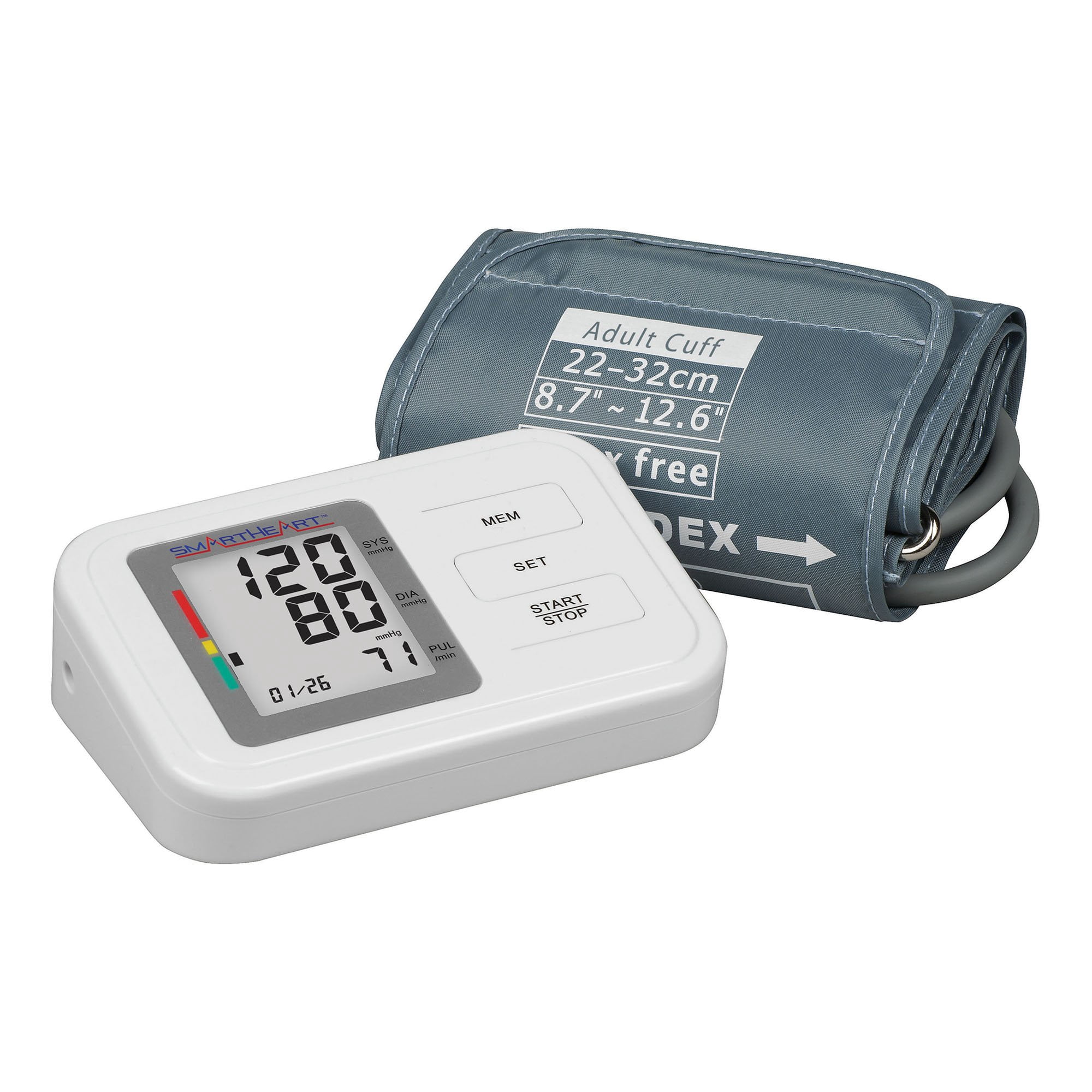 SmartHeart Blood Pressure Monitor | Adult Upper Arm Cuff | European Society of Hypertension Validated | 1-Person Memory