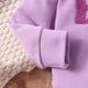 thumbnail image 4 of Gibobby Conjunto para bebé niña Conjunto de ropa para niña recién nacida, sudaderas con estampado de manga larga, ropa de Otoño Invierno de 2 uds(Morado,0-6 Meses), 4 of 5