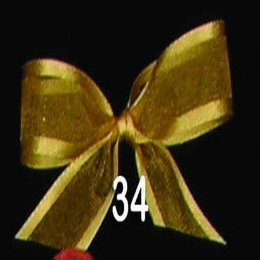 The Ribbon People Gold Solid Woven Edge Craft Ribbon 1" x 60 Yards