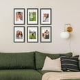 thumbnail image 2 of OASIS 8x12 Picture Frame Set of 5, Display Pictures 6x8 with Mat or 8 x 12 Without, Wall Gallery Photo Frames, Black, 2 of 14