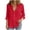 Red, variant on cocolona Womens Button Down Linen Shirts Summer Casual Solid Color Long Sleeve Tops Dressy Casual Blouses