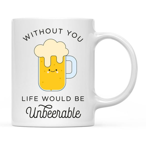 Koyal Wholesale Funny Food Pun 11oz. Ceramic Coffee Tea Mug, Beer