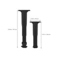 thumbnail image 2 of 2pcs Adjustable Height Furniture Support Legs Heavy Duty Furniture Replacement Legs Bed Frame Brackets (height range: 18cm-34.5cm), 2 of 5