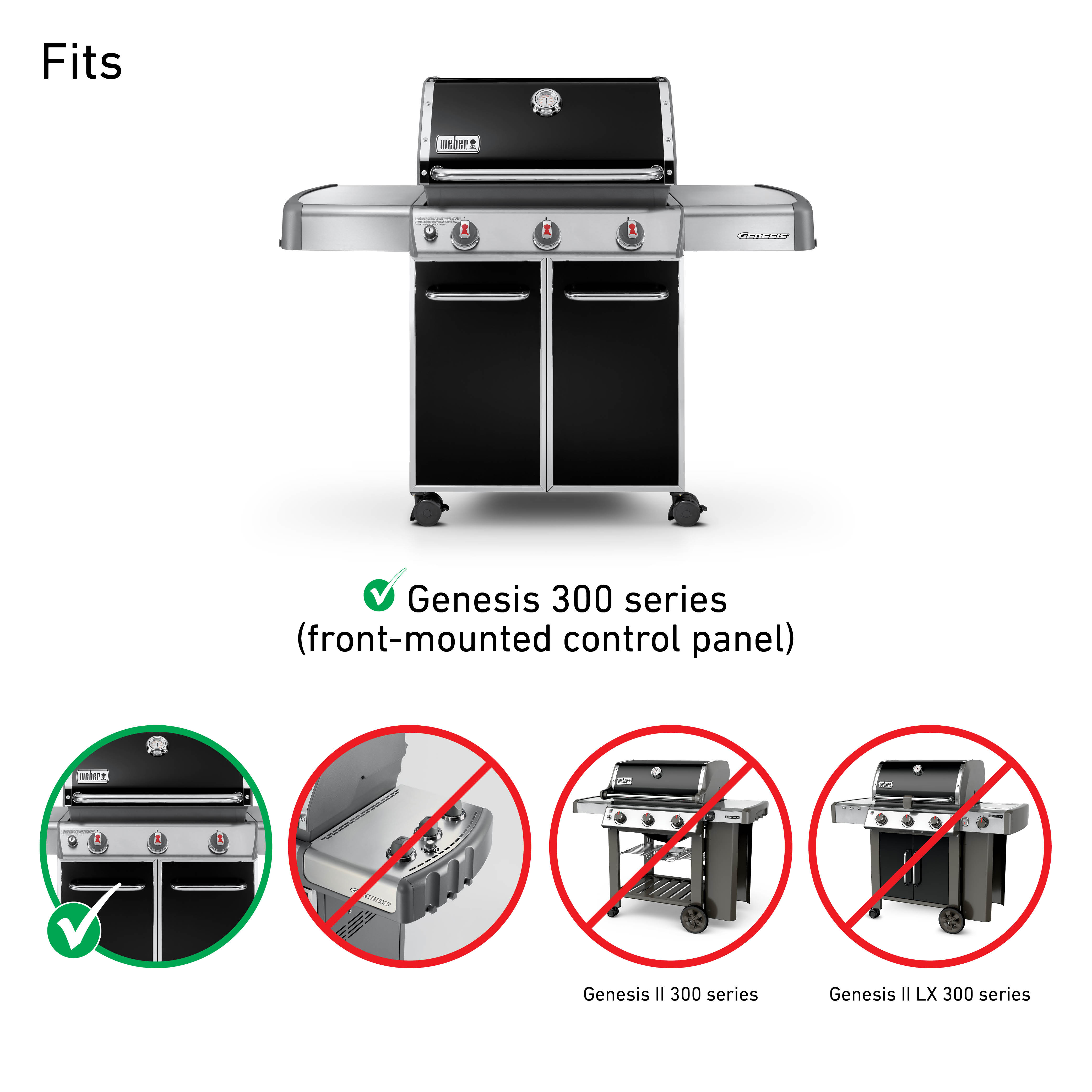 Weber Stainless Steel Flavorizer Bars, Genesis 300 Series with Front-mounted knobs - image 2 of 4