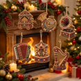 thumbnail image 7 of 6PCS Christmas Diamond Art Kits for Adults, Crafts Hanging Ornaments for Christmas Tree, Xmas Tree Decoration Diamond Art Christmas Ornaments & Pearl Art Ornaments, 7 of 7