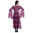 thumbnail image 4 of Moomaya Open Front Printed Georgette Shrug Slit Sleeve Beach Cover Up For Women, 4 of 5