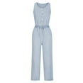 thumbnail image 7 of JINMGG Suspender Jumpsuits for Women Plus Size Solid Color Loose Leg Pant With Pocket Fashion Casual Womens Jumpsuits 50% Off Clearance, 7 of 7