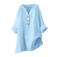 thumbnail image 2 of Karight Womens Button Down Shirt Long Sleeve Blouse, 2 of 4