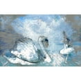 thumbnail image 3 of Bolokofsky, Ronald 14x10 Black Modern Framed Museum Art Print Titled - Swan Lake, 3 of 5