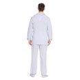 thumbnail image 4 of GLOBAL Men 100% Cotton Pajama Set For Men Lightweight Soft Nightwear Long Sleeves PJS With Pockets, 4 of 5