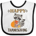 thumbnail image 3 of Inktastic Happy Thanksgiving Holiday Raccoon Boys or Girls Baby Bib, 3 of 4