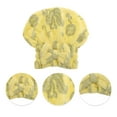 thumbnail image 3 of Unique Bargains 1 Pc Water-absorbent Bow Print Hair Towel for Bathroom Yellow Coral Fleece, 3 of 3