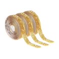 thumbnail image 3 of segolike 3 Pieces Rhinestone Ribbons Rhinestone Strips for Sewing Projects DIY Crafts Gold, 3 of 9