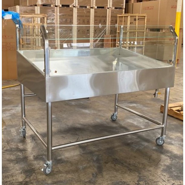 60 Seafood Display Table Ice Bin Cold Insulated Fish Meat ICT60