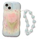 thumbnail image 1 of Funda Para iPhone+soporte+correas,transparente Flor Diseño, 1 of 1