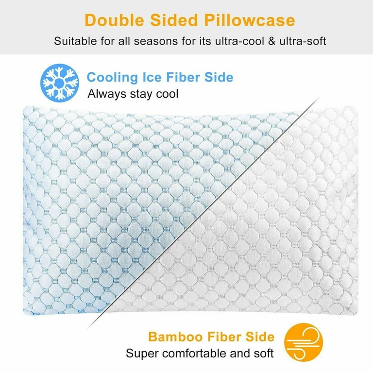 Cooling Bed Pillows for Sleeping，Memory Foam Pillows Luxury Extra