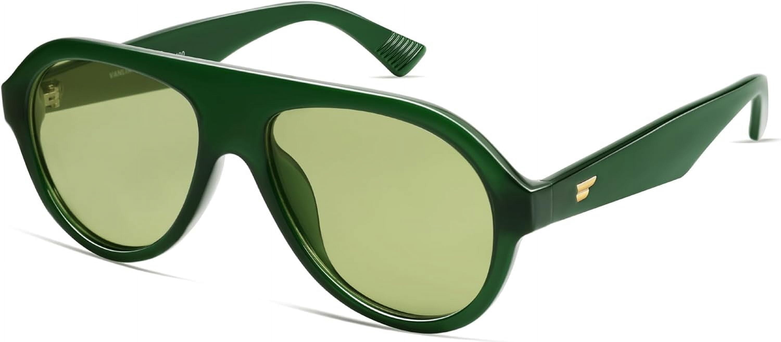 Retro Aviator Polarized Sunglasses for Men Women Trendy 70s  display picture 2