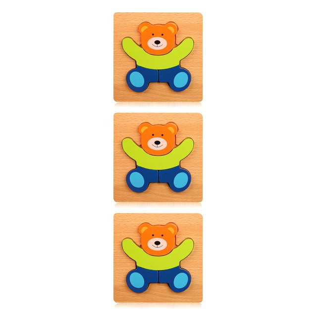 Tholdsy Juguete de para niño y niña, juguete con forma de vehículo de dibujos animados, juguetes de entrenamiento de atención educativa No.04 3piezas Tholdsy CBP185621