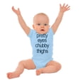 thumbnail image 3 of Pretty Eyes Chunky Thighs Adorable Bodysuit Jumper Girls Infant Baby Brisco Brands NB, 3 of 6