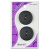 Le Bouton 1" 2-Hole Black Buttons, 2 Count