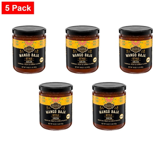 Private Selection Mango Baja Style Medium Salsa 16 oz - 5 Pack