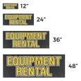 thumbnail image 3 of Equipment Rental Vinyl Decal 12 Inch x 5 Inch Weatherproof Heavy-Duty Adhesive Backing | Construction Tools, Professional Services, Convenient Rentals | Made in USA, 3 of 6