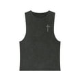 thumbnail image 4 of Unisex Stonewash Tank Top, Jesus Inspires, No Sleeves, 4 of 11