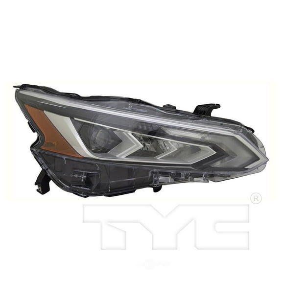 TYC LED Headlight Front Lamp (Chrome) Right Passenger for 19-19 Nissan Altima Fits 2019 Nissan Altima