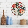 thumbnail image 3 of Yayeee 10" Wall Clock Battery Operated Quartz Round Silent Non-Ticking Home Decor, Strawberry Pattern, 3 of 6