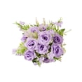 thumbnail image 2 of Walbest Artificial Rose Branch with Stem 5 Fork 5 Head Home Wedding Party Faux Silk Flower Floral Arrangement Indoor Outdoor Garden Decoration Photo Props, 2 of 8