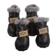thumbnail image 1 of 4PCS Warm Winter Little Pet Dog Boots Skidproof Soft Snowman Anti-Slip Sole Paw Protectors Small Puppy Shoes (Negro, L) oso de fresa Electrónica, 1 of 5