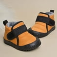 thumbnail image 3 of Girls Fleece Thermal Snow Boots, Waterproof Thickened Booties With Hook And Loop Fastener For Winter Outdoor, 3 of 4