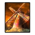 thumbnail image 1 of RYLABLUE Windmill Blanket Fleece Throw Blanket for Sofa or Bed 58x80 inches, 1 of 3