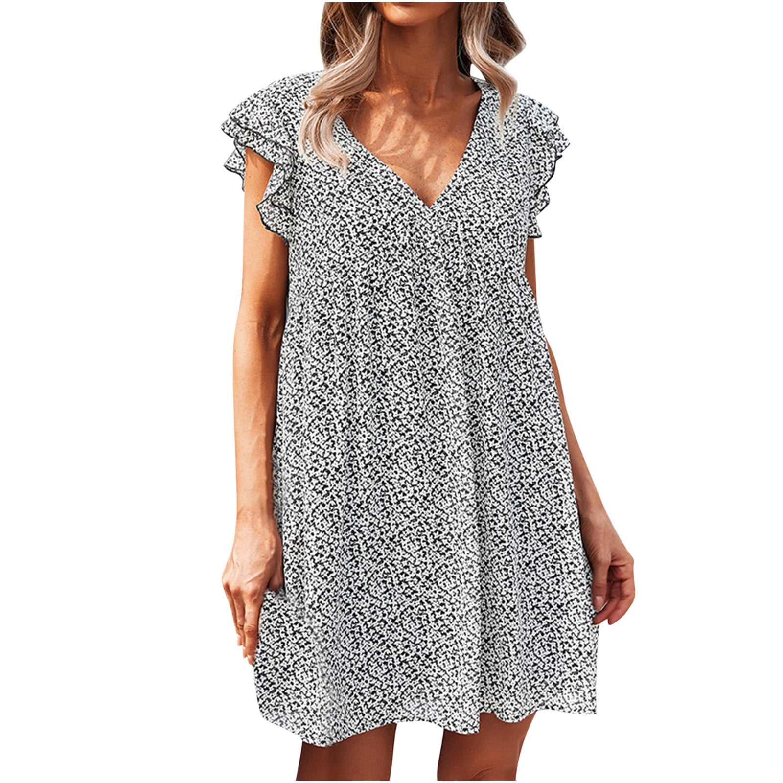 LWZWM Women 2023 Summer Fashion Elegant Cocktail Dress Wrap Party