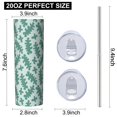 thumbnail image 3 of Camouflage 20 Oz Stainless Steel Skinny Tumbler – Vacuum Insulated Slim Travel Cup with Lid & Stainless Steel Straw, 360° Full Wrap Printed Tumbler for Home, Office & Outdoor Use, 3 of 6