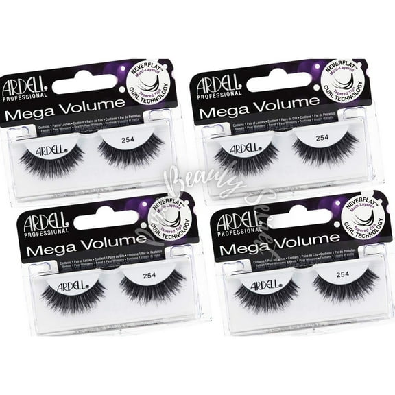 Ardell - 1 Pair - 3D Mega Volume #254 x 4