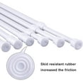 thumbnail image 2 of 6 Pack Cupboard Bars Adjustable Spring Tension Rods Refrigerator Bar Extendable Rod for DIY Projects (Black, 12" to 20"), 2 of 6