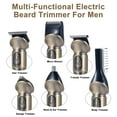 thumbnail image 3 of Beard Trimmer for Men, 6-in-1 Waterproof Hair Clippers and Trimmers Set, Electric Razor Shavers, Cordless Nose Hair Trimmer, Men's Grooming Kit for Ear, Body, Face, Mustache - Men's Gifts, 3 of 4