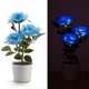 thumbnail image 4 of Naiovety Luz LED solar Bonsai único Lámpara de maceta Planta en maceta Luces de rosas Jardín Lámparas de noche Césped Dormitorio Hogar Decoración del hogar Amarillo, 4 of 6