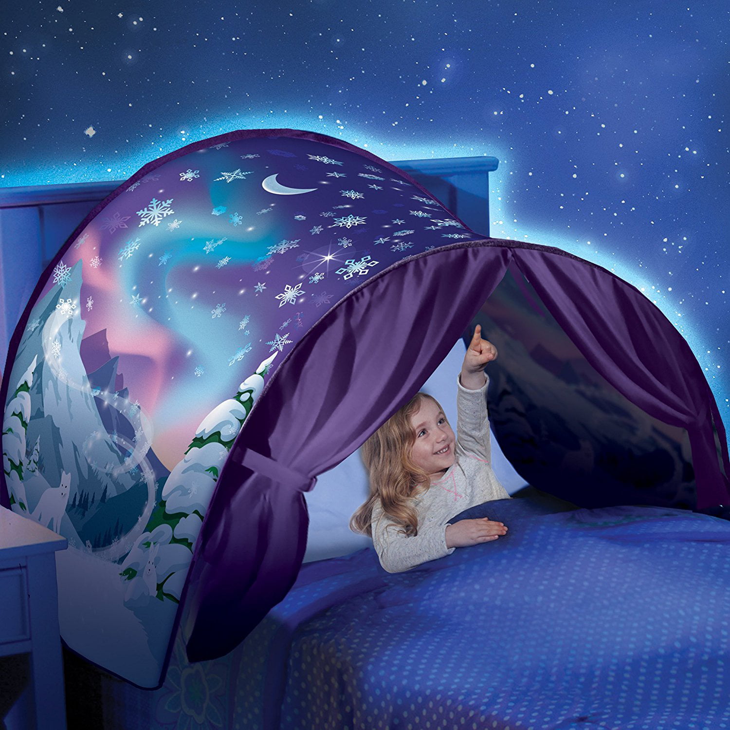 Dream Tent Children Fancy Galaxy Adventure Wonderland Foldable Pop Up Indoor Bed 