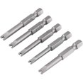 thumbnail image 1 of 5pcs Hex Key Drill Bit Set 50mm 1/4" dia Quick Release Shank Magnetic Screwdriver Bit Set, 1 of 5