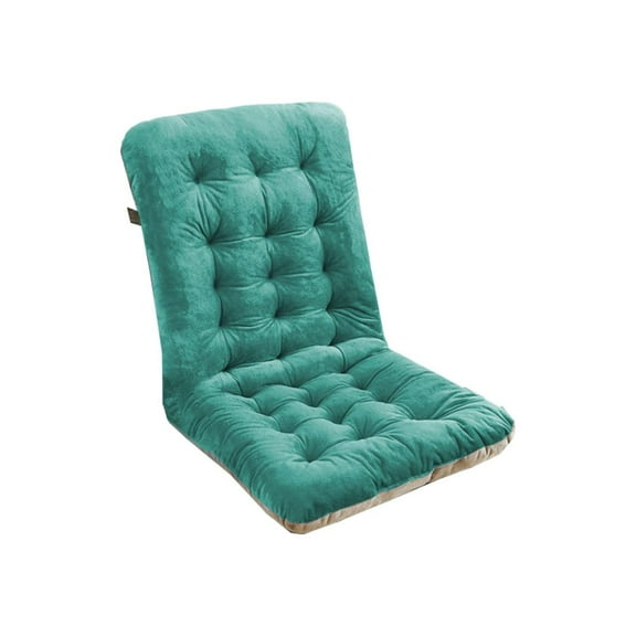 HOARBOEG 17.72x13.78in Rocking Chair Cushion - Fabric, High-Density Sponge, Durable Comfort Non-Slip Bottom Tufted Seat Pads with Ties, ︱Green