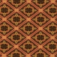 thumbnail image 1 of Ahgly Company Machine Washable Indoor Square Transitional Orange Area Rugs, 5' Square, 1 of 7