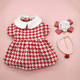 thumbnail image 2 of Ropa para perros con fragancia pequeña a la moda Ins, ropa para gatos con patrón de mil pájaros, chaqueta de otoño e invierno para gatos, 2 of 5
