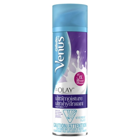 (2 pack) Gillette Venus with Olay UltraMoisture Violet Swirl Shave Gel, (Best Shaving Cream For Women's Pubic Area)