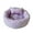Purple, variant on 14in Round Cat Beds for Indoor Cats Small Dog Bed with Pillow, Washable Soft Plush Calming Pet Bed for Kittens Puppy, Purple